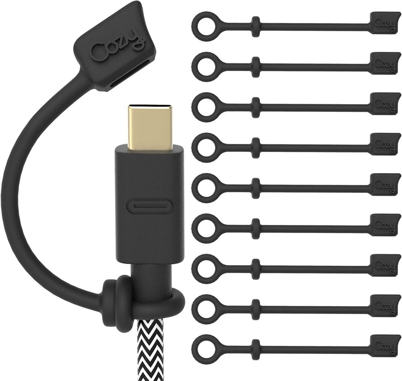 USB Caps for USB-C Cables with Dust Protection, Tether, Protects during Travel, gallery
