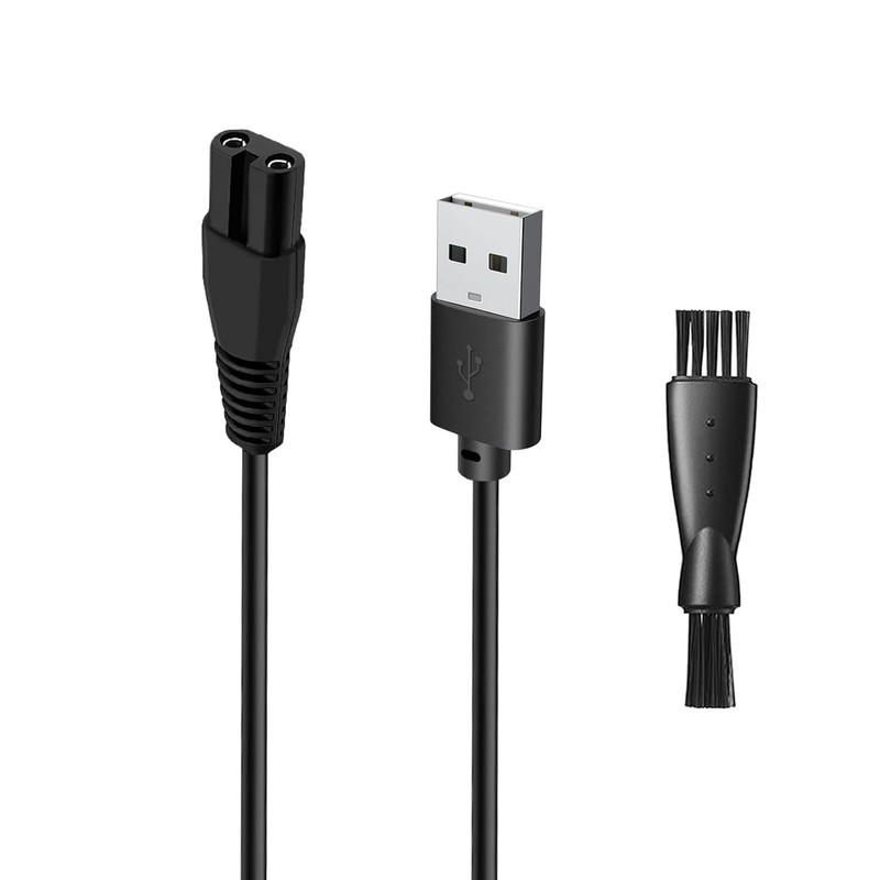 Amuliss JM-700AL Hair Clippers USB Charging Cable & Cleaning Brush