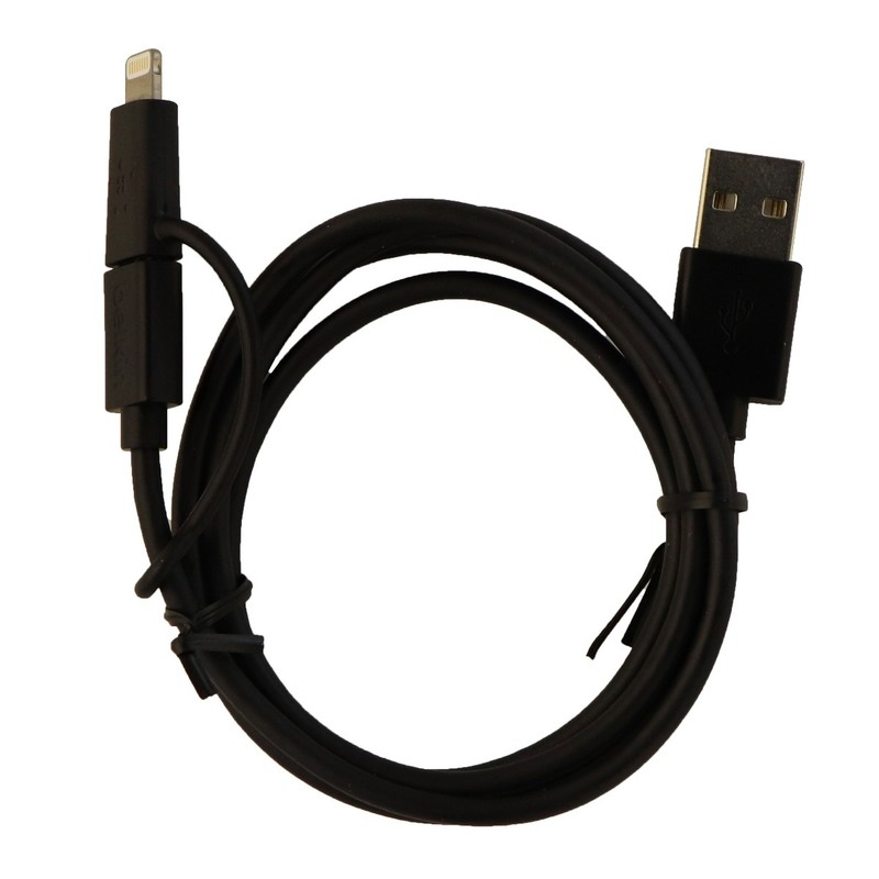 Belkin (3 Foot) Micro-USB and 8-Pin Switch Tip USB Cable – Black