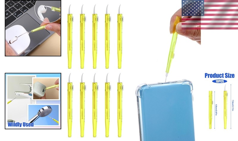 10 Pcs Charging Port Cleaner Phone Charge Port Cleaning Tool Kit Dual Side Mu... gallery