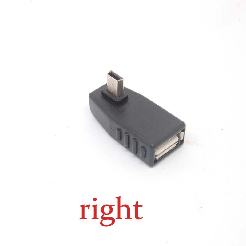 left/right/dwon/up angle A Female to 5-pin B Male Mini USB 2.0 OTG Host adapter gallery
