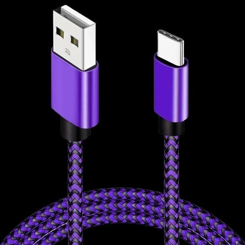 USB Type C Fast Charging Cable Braided Nylon Charger Cord For Android 1M 2M 3M
