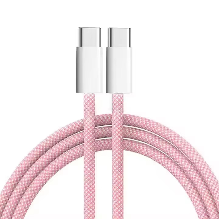 6ft Nylon Braided 60W USB C To USB C Fast Charging Data Cable