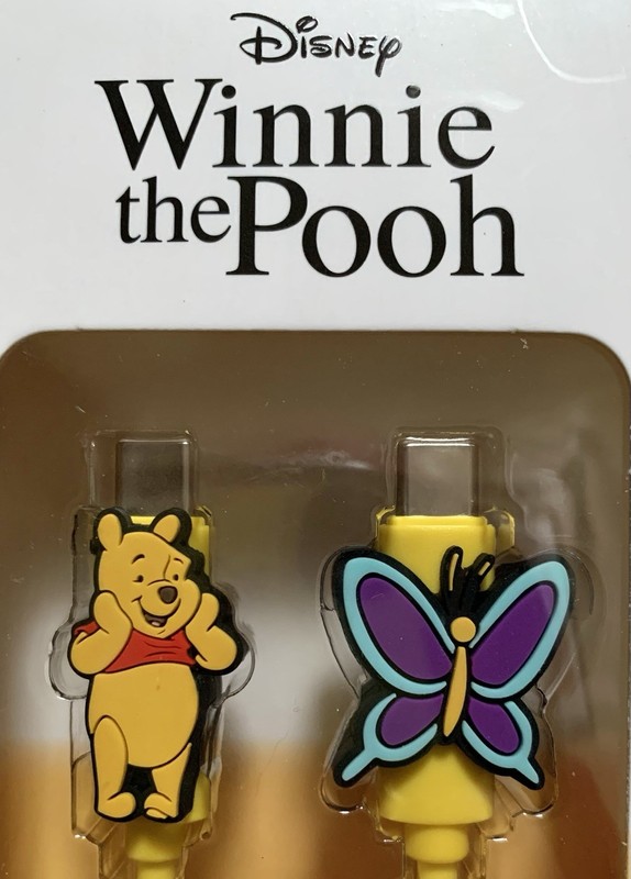 NEW Disney Winnie the Pooh & Butterfly USB-C to USB-C 4ft Charging Cable gallery