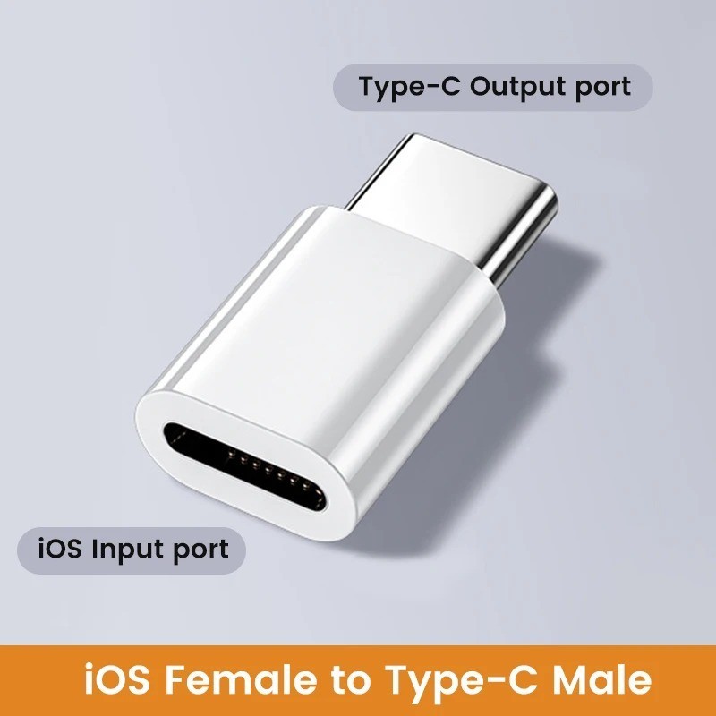USB C Female to Lightning Male Adapter 1 Pack, Apple MFi Certified gallery