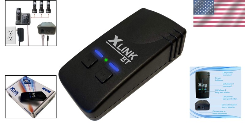 Compact Bluetooth Adapter for Home Phones - Connect Two Cell Phones Effortlessly gallery