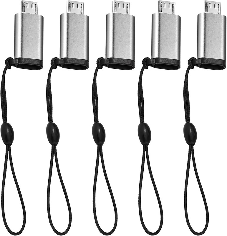 5 PCS USB C to Micro USB Adapter, Type C Female to Micro Usbmale Convert Conn…