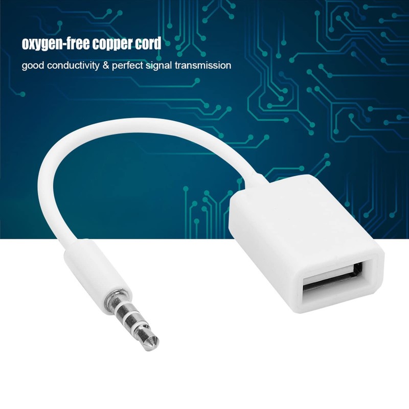 USB to AUX Adapter, USB 2.0 3.5mm Male Plug Jack to Female AUX Audio Cable, A... gallery