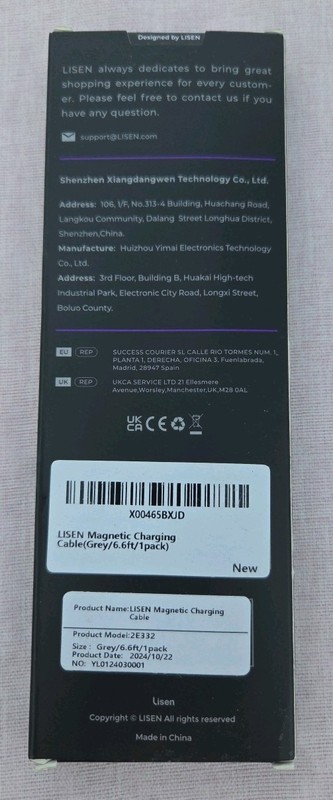 LISEN USB-C To Magnetic 3 Charging Cable, Gray, 6.6ft, Compatible With MacBook gallery