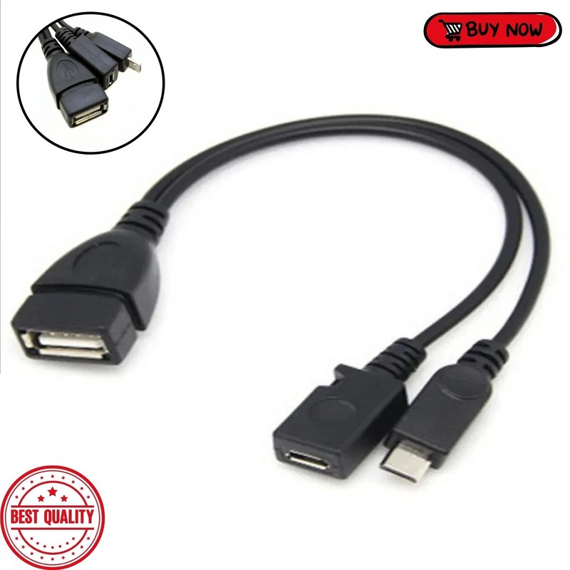 New USB PORT ADAPTER OTG Cable for Amazon FIRE TV 3 OR 2nd Gen FIRE STICK