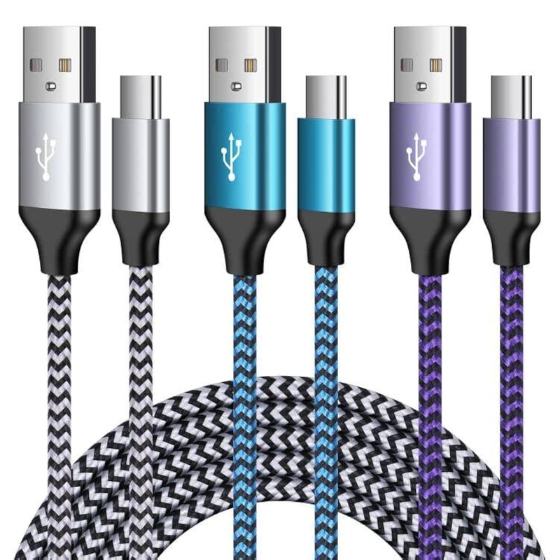 for Samsung Phone Charger Cord 3Pack Android Charger Fast Charging Type C Cab…