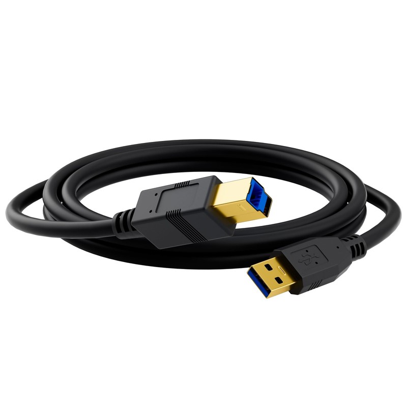 20FT USB B 3.0 Cable USB AMale To BMale GoldPlated Scanner Printer Cord