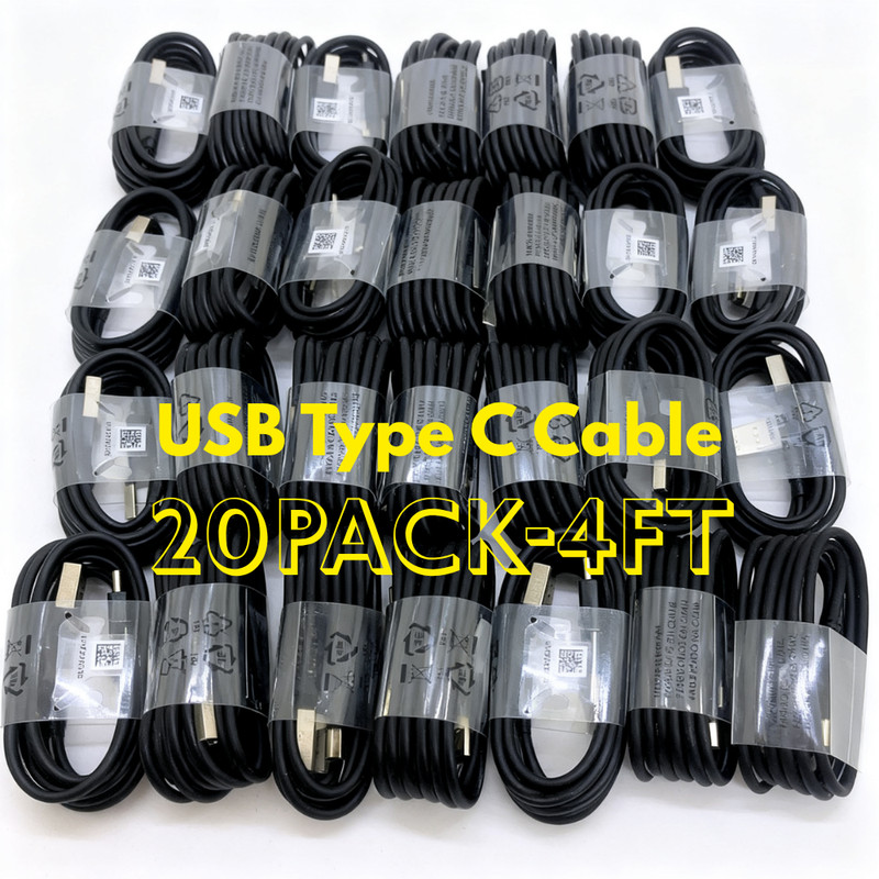 20X USB A to USB C Cable Type C Android Cord for iPhone 17 15 Samsung Galaxy Lot