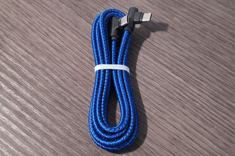 2 PACK USB-C to USB-C 90 Degree Angle Charger Cable Fast Charging Type Sync Cord gallery