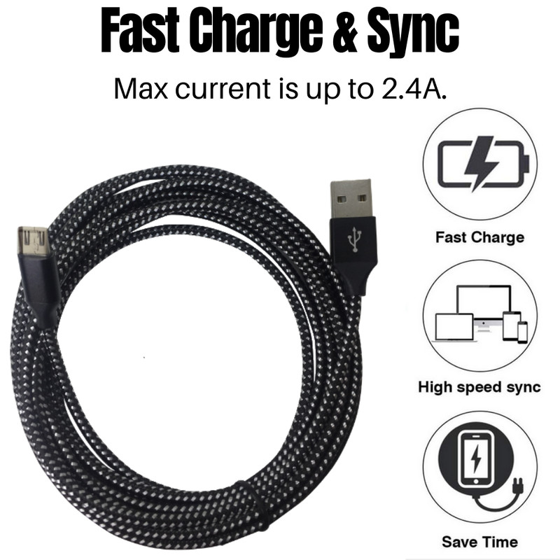 Micro USB Fast Charger Charging Adapter Cable For Samsung Google Android HTC LG gallery