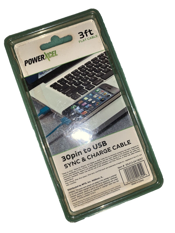 PowerXcel BLUE 30pin to USB Sync & Charge Cable 3 ft For iPod iPad iPhone gallery