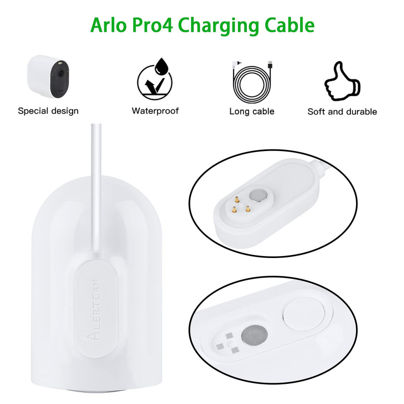 30FT Magnetic Charging Cable for Arlo Pro 3, Pro 4, Ultra 2, Continuous Outdoor gallery