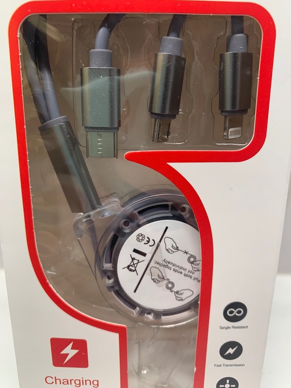 3-IN-1 Retractable Charging Cable Type C Micro USB 3.0 Data Sync gallery