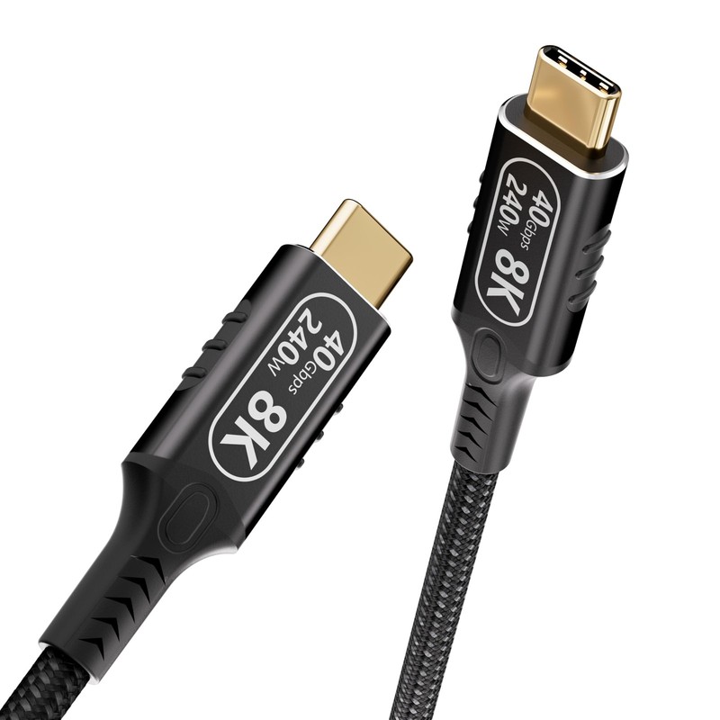 3.3ft 1M USB C to C Cable Thunderbolt 4 3 USB4 40Gbps 240W 8K Video Monitor