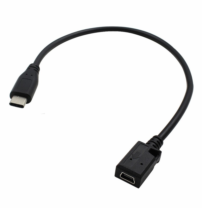 USB 3.1 Type C Male Plug to Mini USB Female Adapter Data Charger Sync Cable gallery