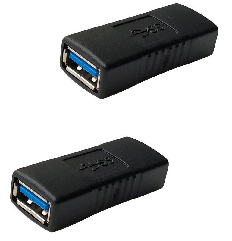 2 Pack USB 3.0 Female to Female Extension Connector Adapter Type A Coupler gallery