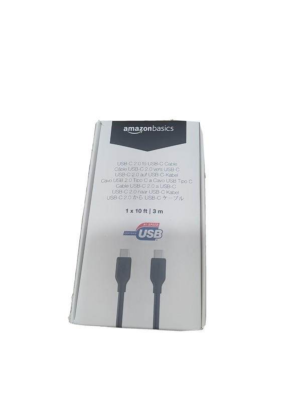 Amazon Basics USB-C 2.0 To USB-C 10 Foot Cable