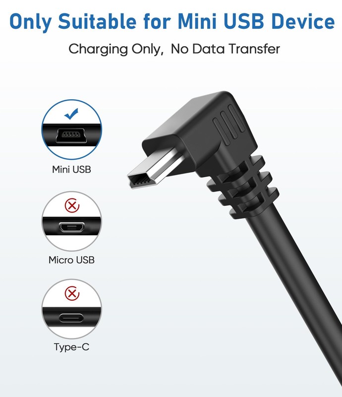 Gonofeto Charger Cable for Garmin GPS,6Ft 18AWG USB C to Mini USB Charging Co... gallery
