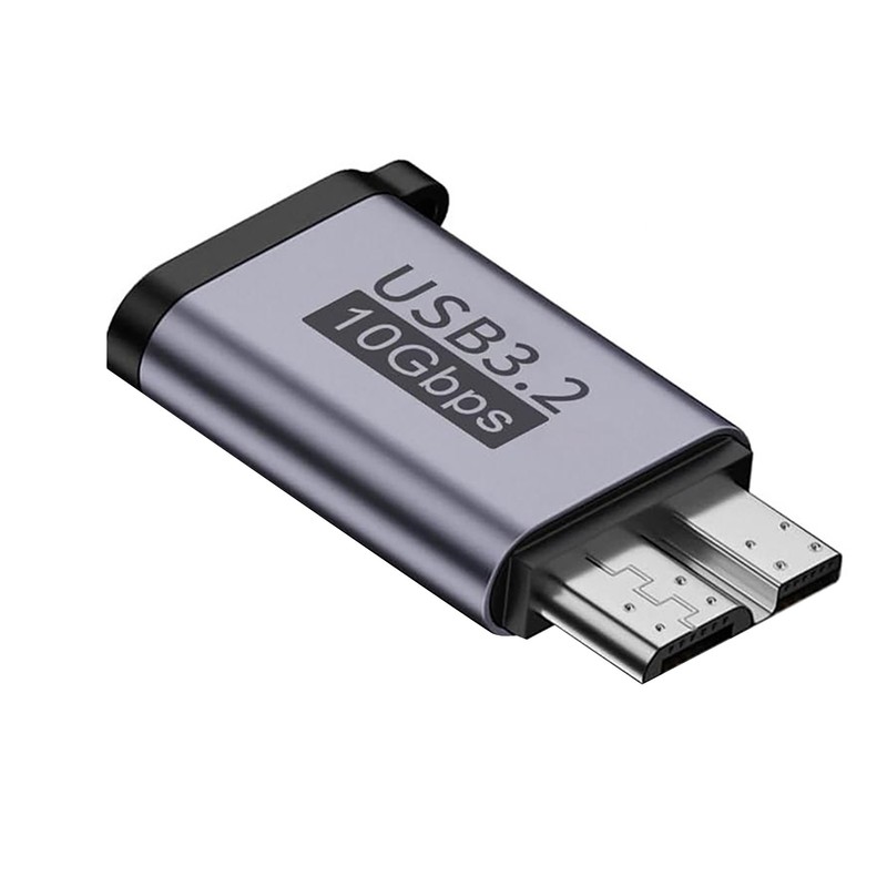 10Gbps Micro B USB 3.2 to USB C Female Adapter Keychain Design for Hard Disk gallery