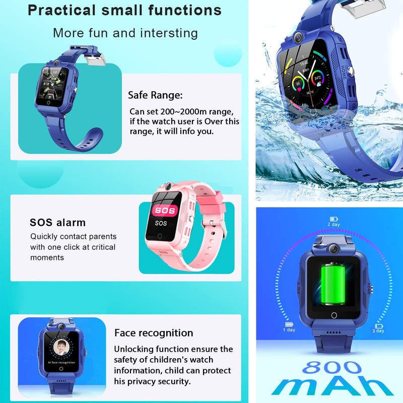 , 4G GPS Tracker with WiFi, SMS, , Voice Video Chat, Bluetooth, Alarm, Pedome... gallery
