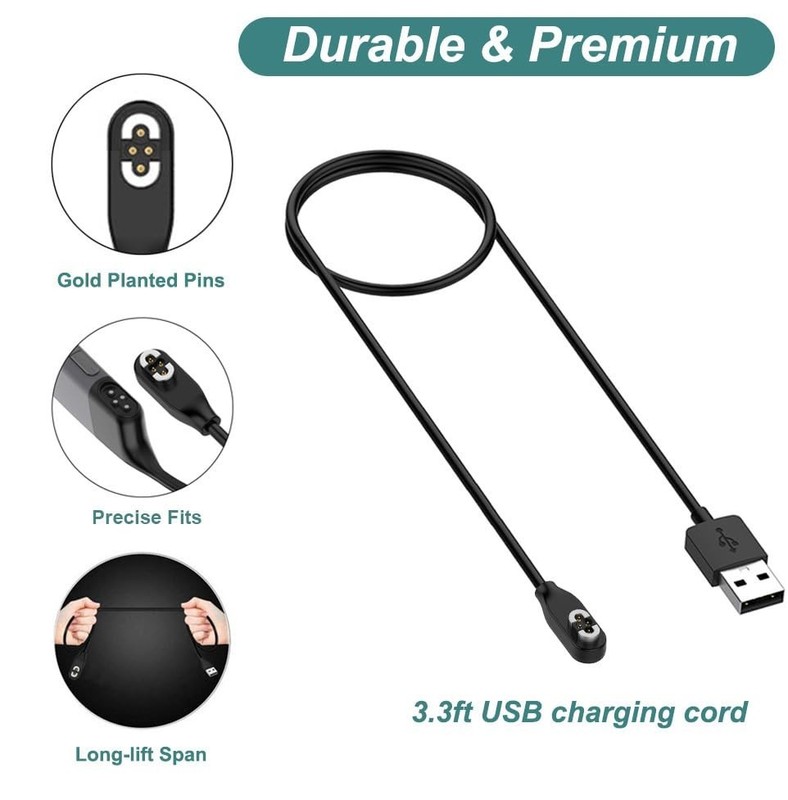 Magnetic Charging Cable for OpenSwim Pro Headphones - 3.3ft/1m, 2-Pack gallery