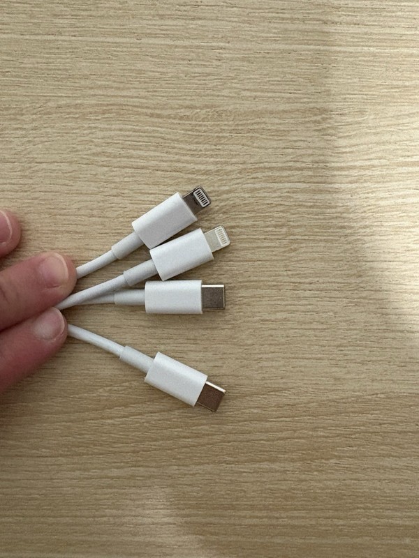 2-Pack 5ft USB-C to Lightning Cables Apple Fast Charge