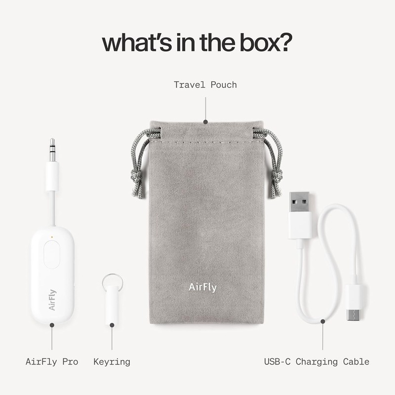 AirFly Pro Bluetooth Wireless Audio Transmitter White Adapter for gallery