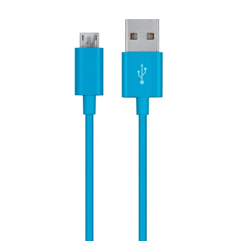 6FT Blue USB A 2.0 to USB Micro-B Charge Sync Data Cable PC Notebook Smartphone gallery