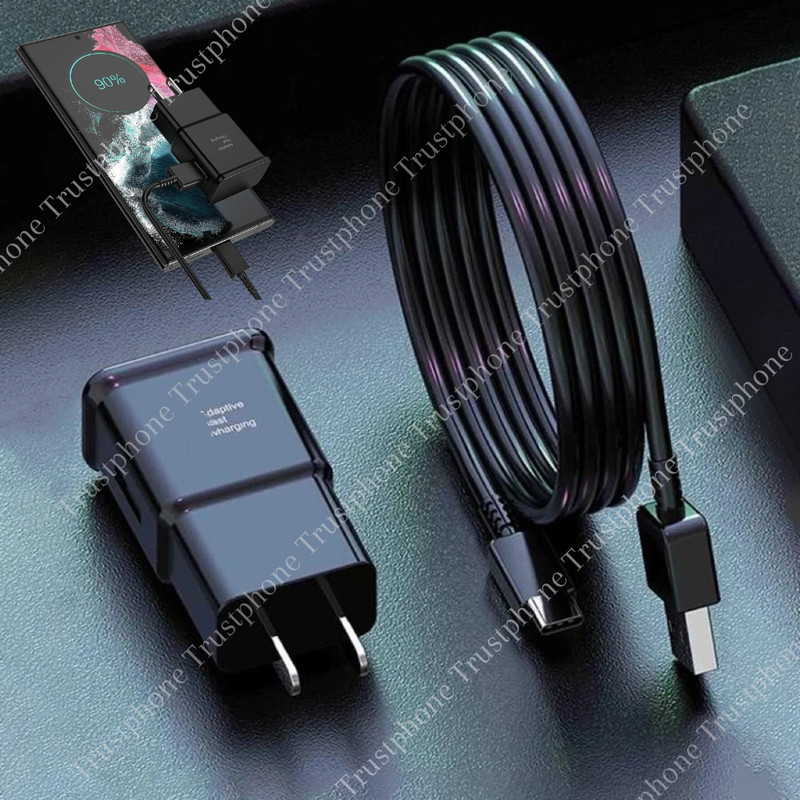 For Samsung Galaxy Adaptive Fast Charger Kit with USB C/ Type C Cable Wall Block