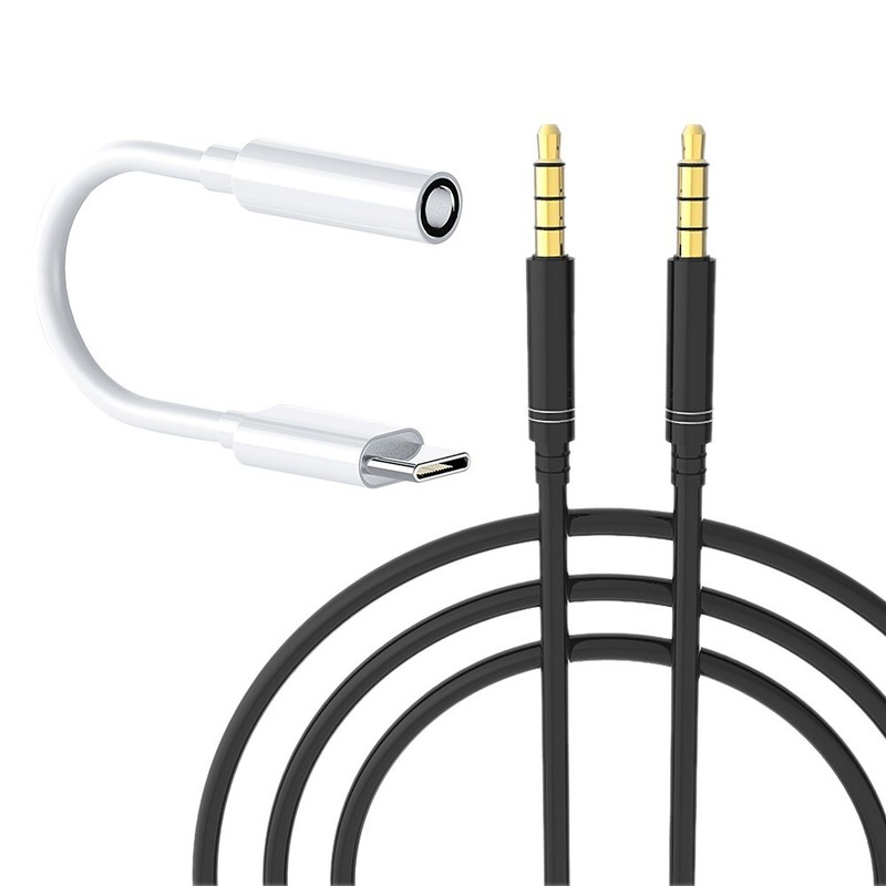 Portable 3.5mm Type C Audio Adapter Cable For Motorola Moto Z Play Droid XT1635
