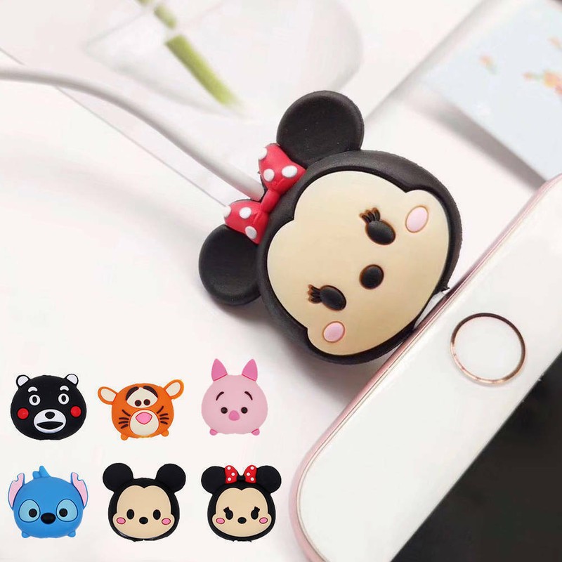 Cartoon Animal Phone Charger Protector Soft Cord Cable Funny Bite Accessories US gallery