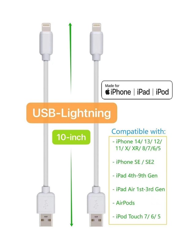 Short USB Cable 5 Variety Pack 10-PCS Mixed 5 Varieties X 2PCS (10-inch) Comp... gallery