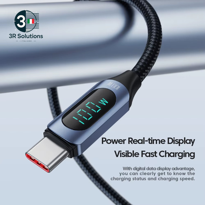 Toocki 100W Type C to Type C PD Cable Fast Charging Charger Cable Display D gallery