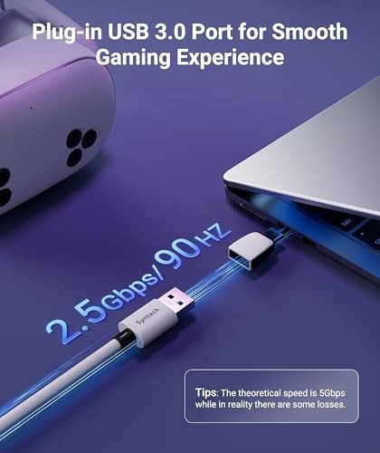 16FT VR Link Cable with Charging for Oculus Quest 2/Pro, Pico 4, SteamVR - USB 3 gallery