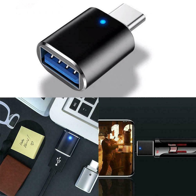 USB-C USB 3.1 Type C Male To USB 3.0 Female Data OTG NEW. Light UK Adapters E9J2 gallery