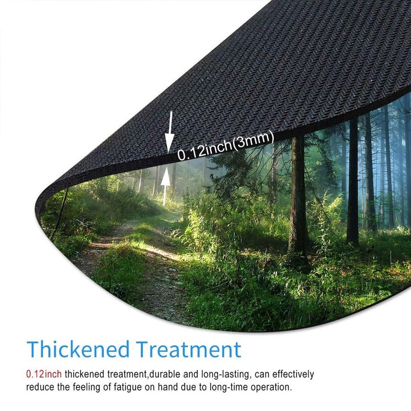 Nature Misty Round Mouse Pad,Non-Slip Rubber Base Wireless Gaming MousePads f... gallery