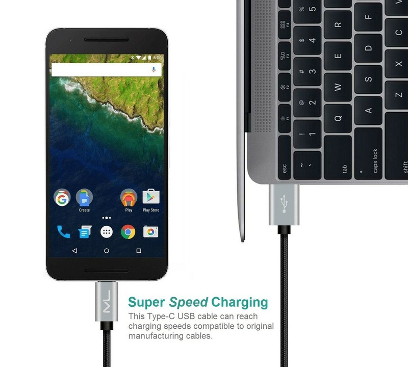 USB 3.0 Type C Cable 2 Pack 6.6FT, USB C to USB 3.0 Galaxy S8 Fast Charger Hi... gallery