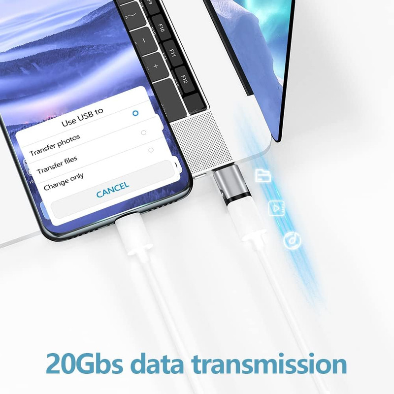 Magnetic USB C Adapter 2 Pack 24 Pin Mini Magnetic USB C Adapter Connector Strai gallery