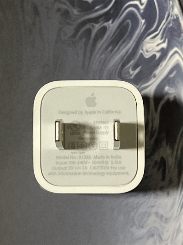 Apple 5W USB Wall Charger Cube Power Adapter for iPhone – White