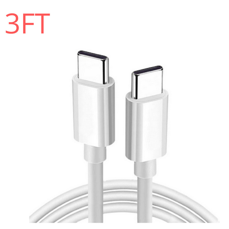 60W USB C Type C Fast Charger Cable PD Cord Lot For Android iPhone 15 Plus Pro