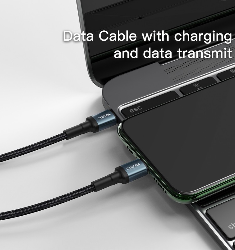 CA79 2M Type-C to Type-C PD 60W Fast Charging Cable 20V 3A for Phone Laptop gallery