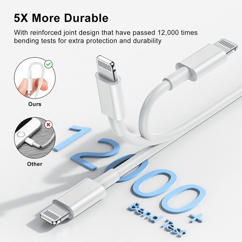10ft iPhone Charger Apple Certified Long Apple Charging Cord10 Feet Original ... gallery