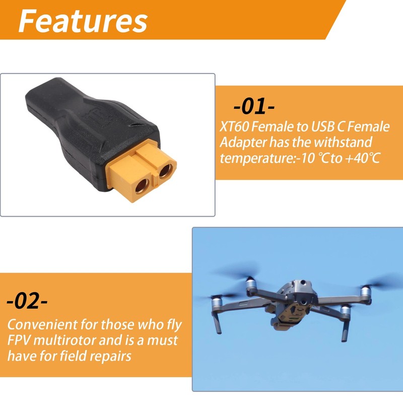 2PCS USB C to Adapter Type-C to Female 100W 20V/5A Charging Connector for8110 gallery