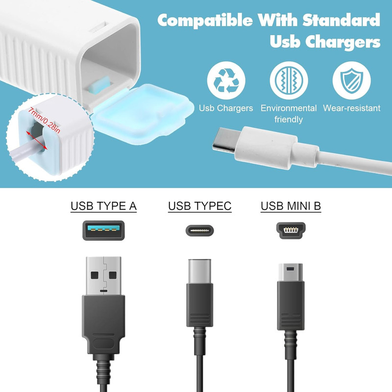 Yuanchu 10Pcs Baby Proof Charger Cord Protectors, Childproof USB Charger Cords C gallery