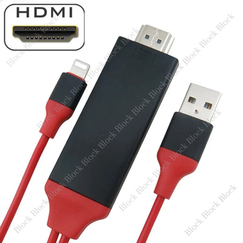 HDMI Mirroring AV Cable For iPhone 14 13 12 11 XR iPad Phone to TV HDTV Adapter